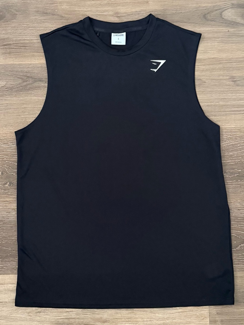 Gymshark Arrival Oversized Tank Top Athletic Gym Workout Black Sz Small NWOT
